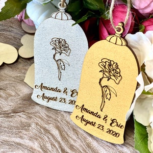 Belleza y los favores de la boda bestia, favores de la boda, invitaciones de boda.
