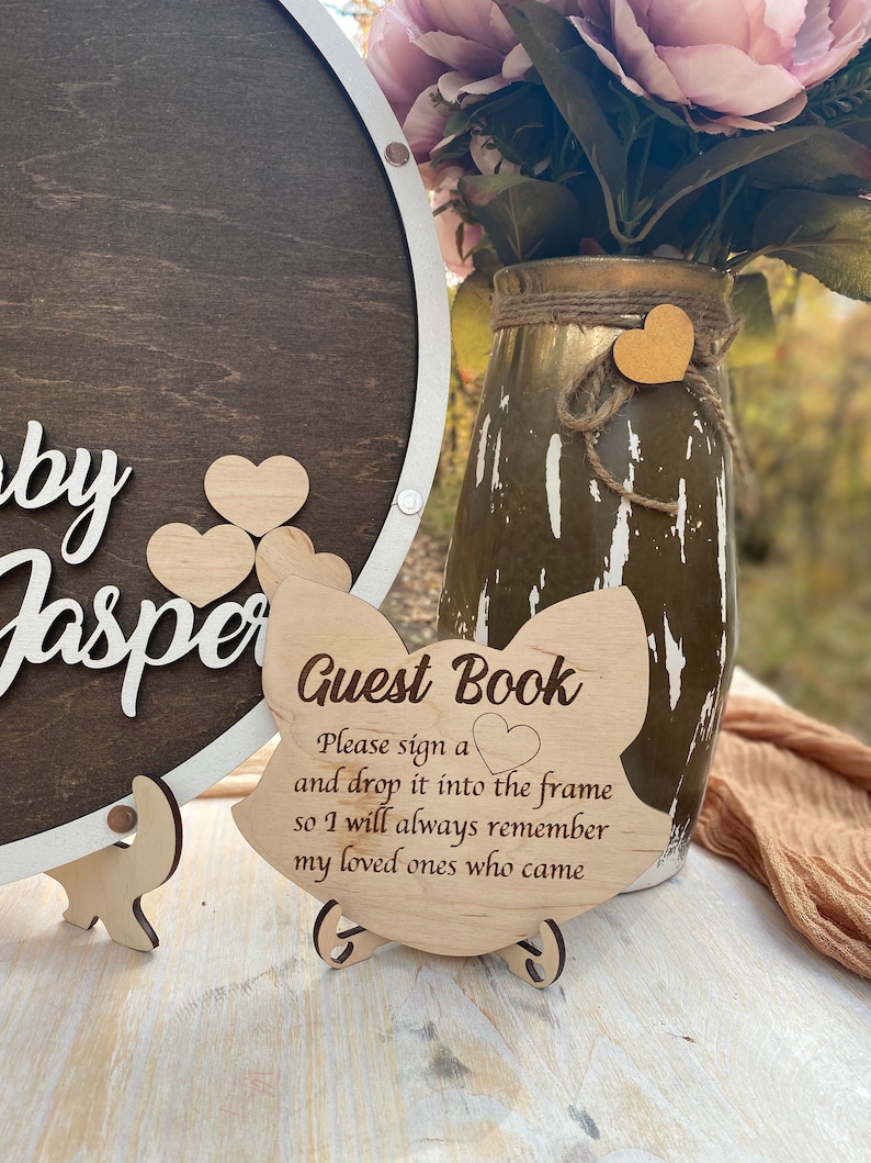 Woodland Baby Shower Guest Book Alternative Woodland Nursery Etsy