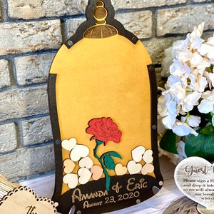 Tale as old as time wedding guest book, Beauty and the beast guest book alternative wedding