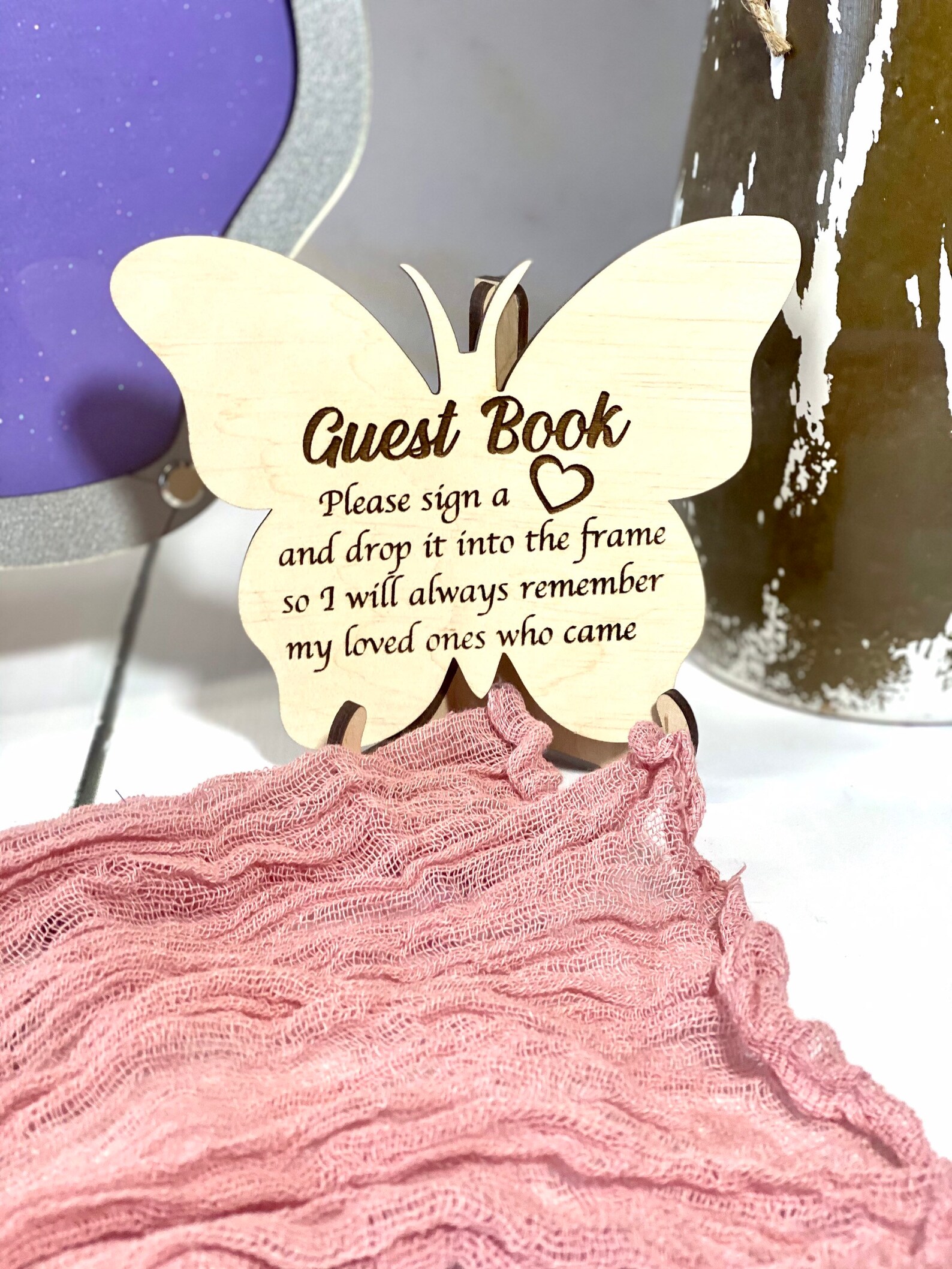 Mis quince guest book alternative butterfly Quinceanera guest Etsy