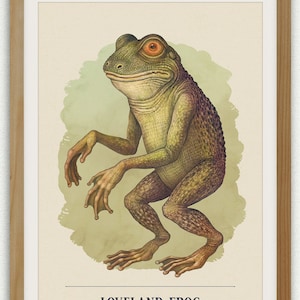 Loveland Frog, Loveland Frog Art, Loveland Frogman, Cryptid Art Print, Cryptozoology,