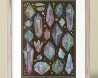 Crystals - Art Print