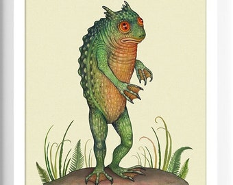 Loveland, Ohio Frogman Travel Poster 11x17 | Loveland Frogman