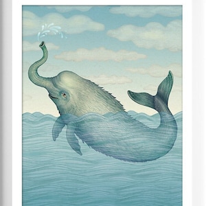 Trunko, Cryptid Art Print, Cryptids Art, Cryptid Artwork, Cryptozoology