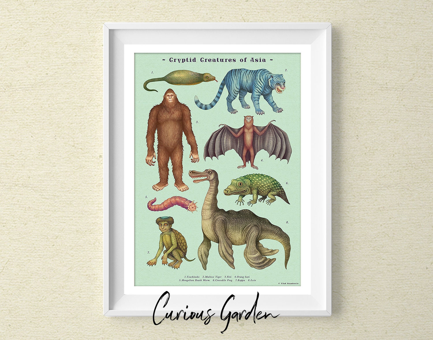 Cryptids Art Prints Collection Buy 4 Get 1 FREE! - Etsy