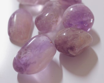 Amethyst Tumbled Stone - Choose How Many Pieces - Tumbled, Grade A