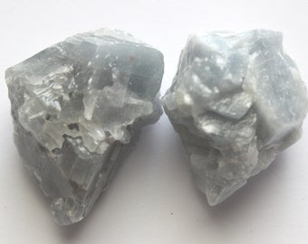 Raw Blue Calcite Stones - Choose How Many Pieces - Natural Stone 'A' Grade