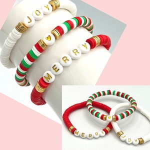 Christmas/Holiday bracelets - set of 3