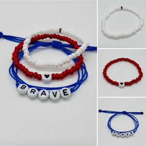 4TH OF JULY kid bracelet set of 3