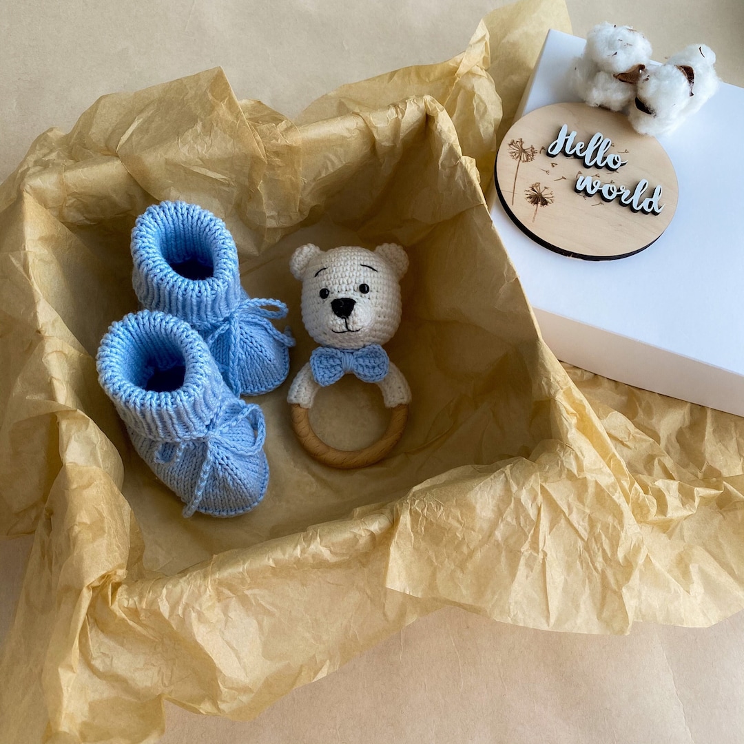Bear Baby Boy Gift Box for Pregnant Sister Expecting Mum Gift Blue Its ...