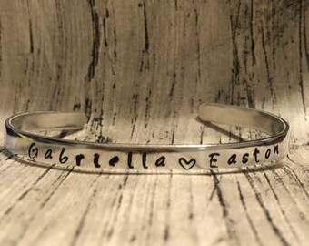 Personalized stamped bracelets