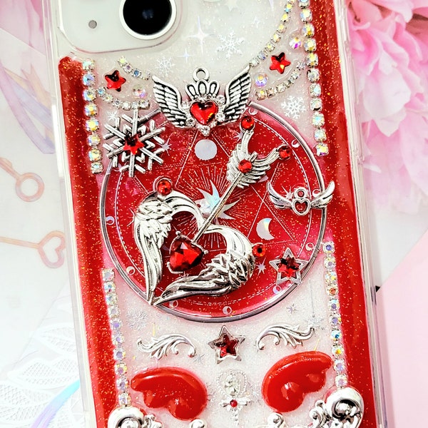 Relic of the Angel of the Sun Glitter resin phone case/ Glitter Resin Phone Case/ iphone 13/14/Samsung Galaxy s23/s22/Resin case