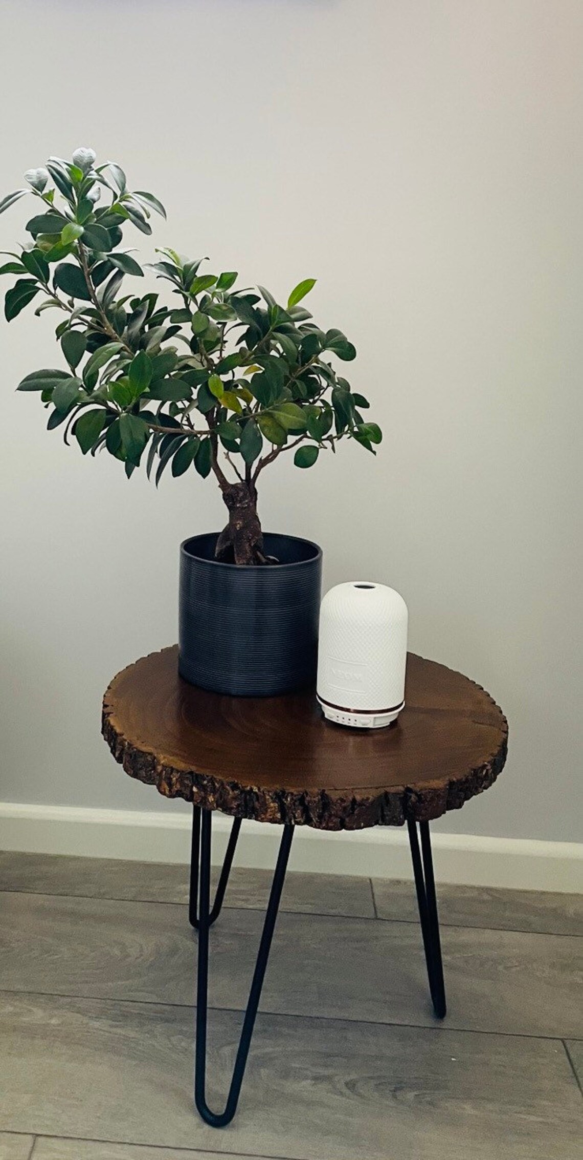 Rustic 16 Wood Slice Coffee Table Metal Legs Etsy
