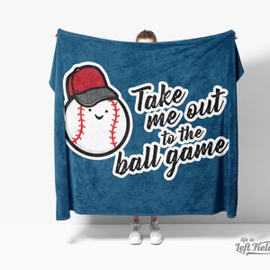 Take Me Out to the Ballgame Throw Blanket