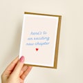 Here's To An Exciting New Chapter Card | New Adventure Card, New Job Card, Congrats Card, Good Luck Card, Retirement Card, Leaving | A6 Card