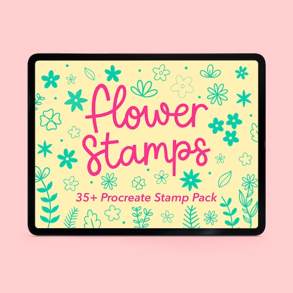 Line logo Botanical svg clipart 35 botanical procreate stamp brush Floral logo stamp Leaves stamp Procreate Flowers procreate brushes
