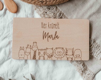 Personalized breakfast board for children | Gift idea | 1st birthday | cutting board | Baptism | Easter