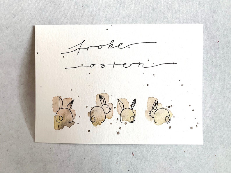 Easter card set handmade 3 different designs image 5