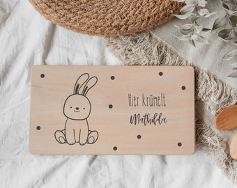 Breakfast board for children | Personalized | Gift idea | 1st birthday | cutting board | Baptism | Easter | wooden board