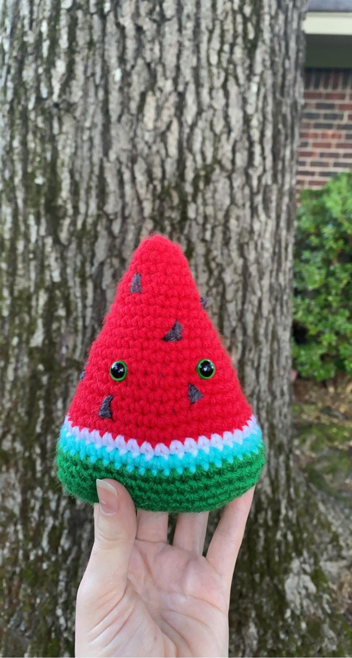 Watermelon Crochet Amigurumi Handmade Stuffed Toy Etsy