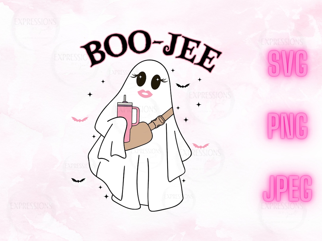 Boo-jee Cute Ghost Svg Design, Boo Jee, Spooky Season, Halloween ...
