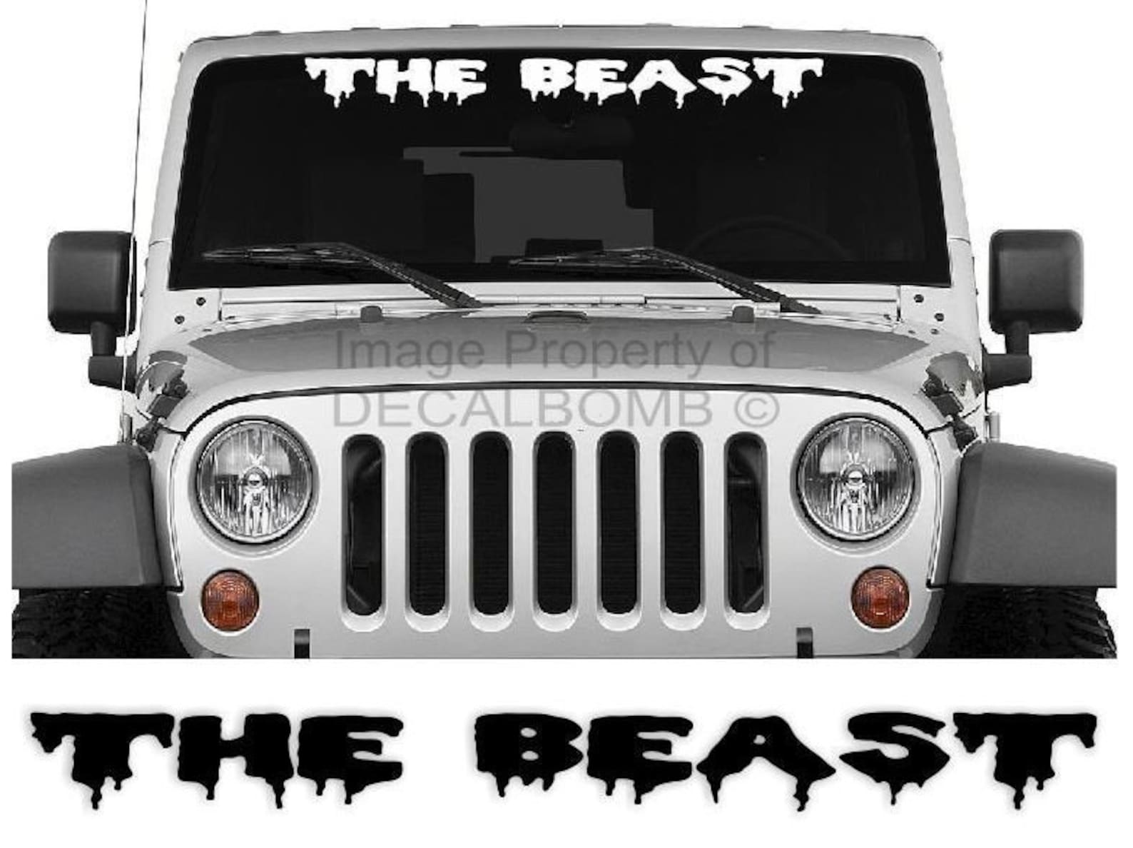 The Beast Windshield Decal Sticker drip 1 Boost Etsy