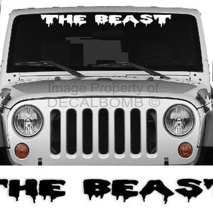 The Beast Windshield Decal Sticker &quot;Drip 1&quot; Boost Turbo Diesel Car Truck SXS