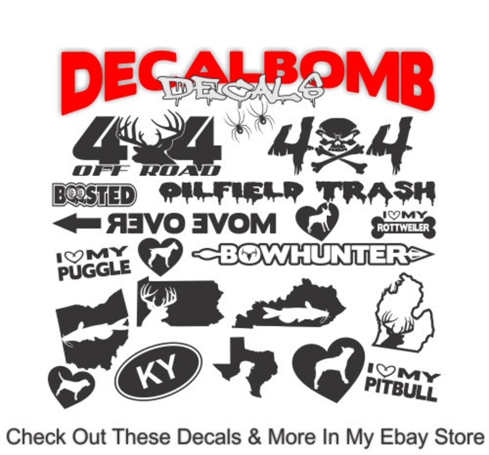 Ohio Muskie Fishing Decal Sticker Fish Worm Pike Boat Lure Etsy