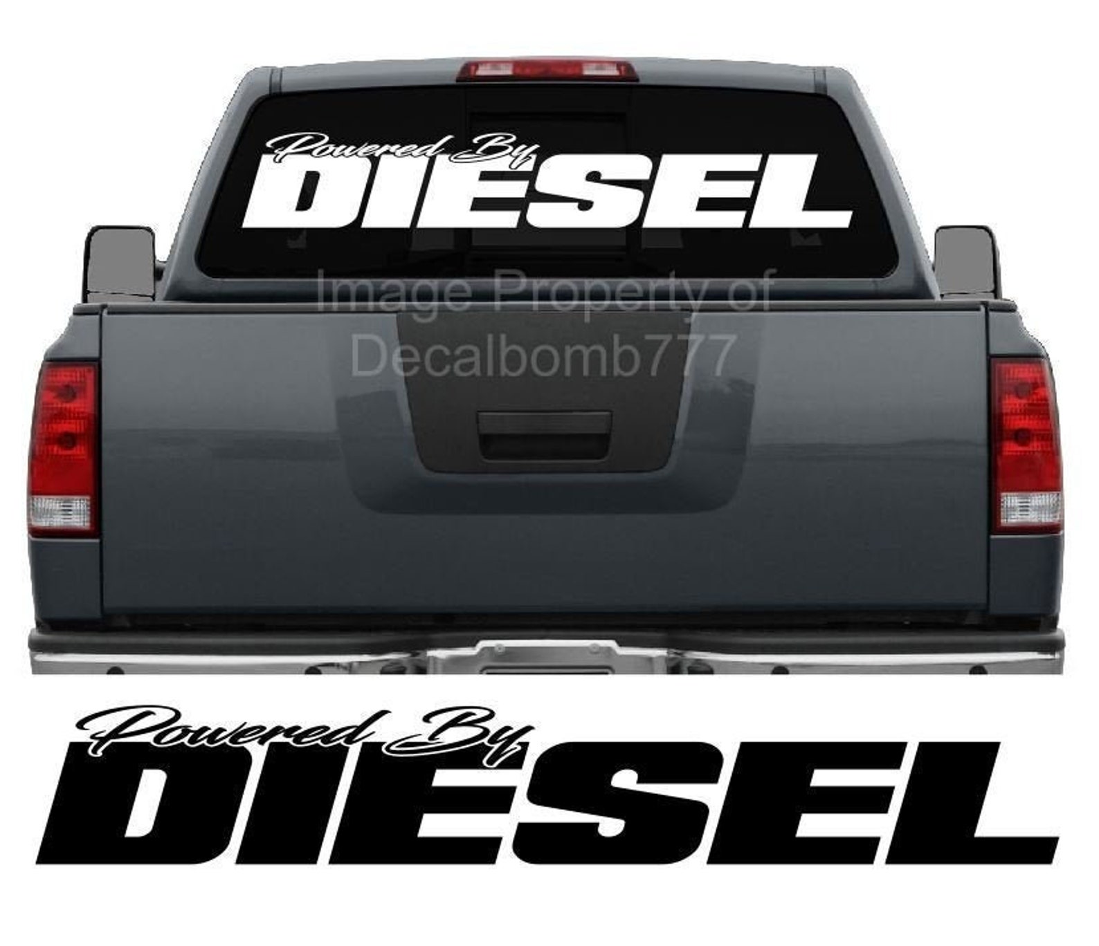 Powered By Diesel Windshield Decal Sticker Vinyl Import Diesel Turbo ...