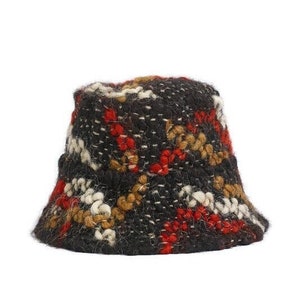 Bright Handmade Wool Bucket Hat Eco Friendly image 7