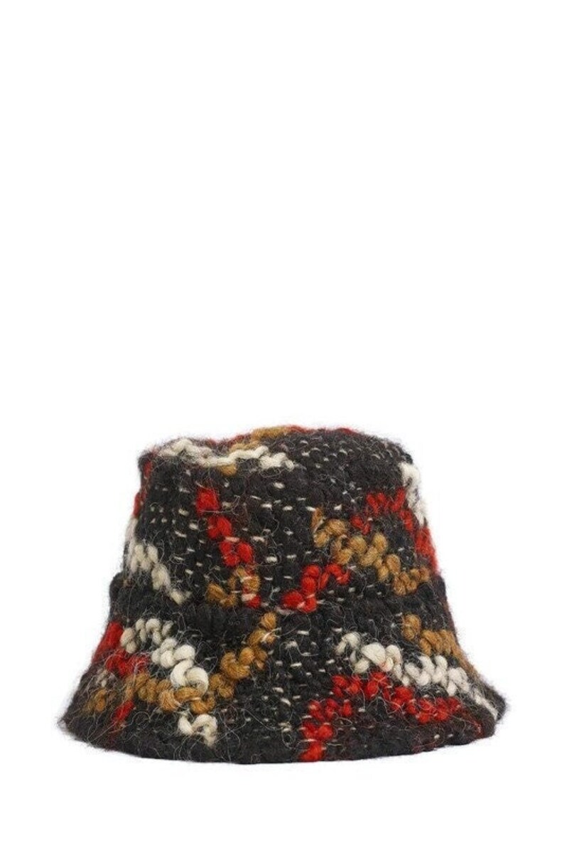 Bright Handmade Wool Bucket Hat Eco Friendly image 7