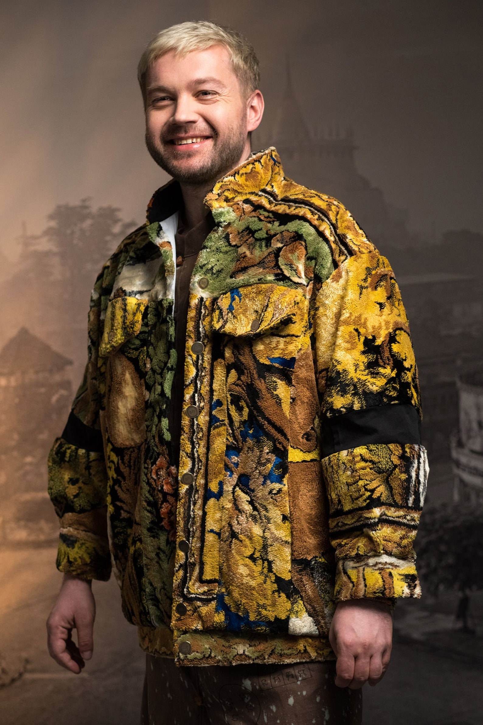 Tapestry carpet jacket with horses autumn jacket midseason Etsy