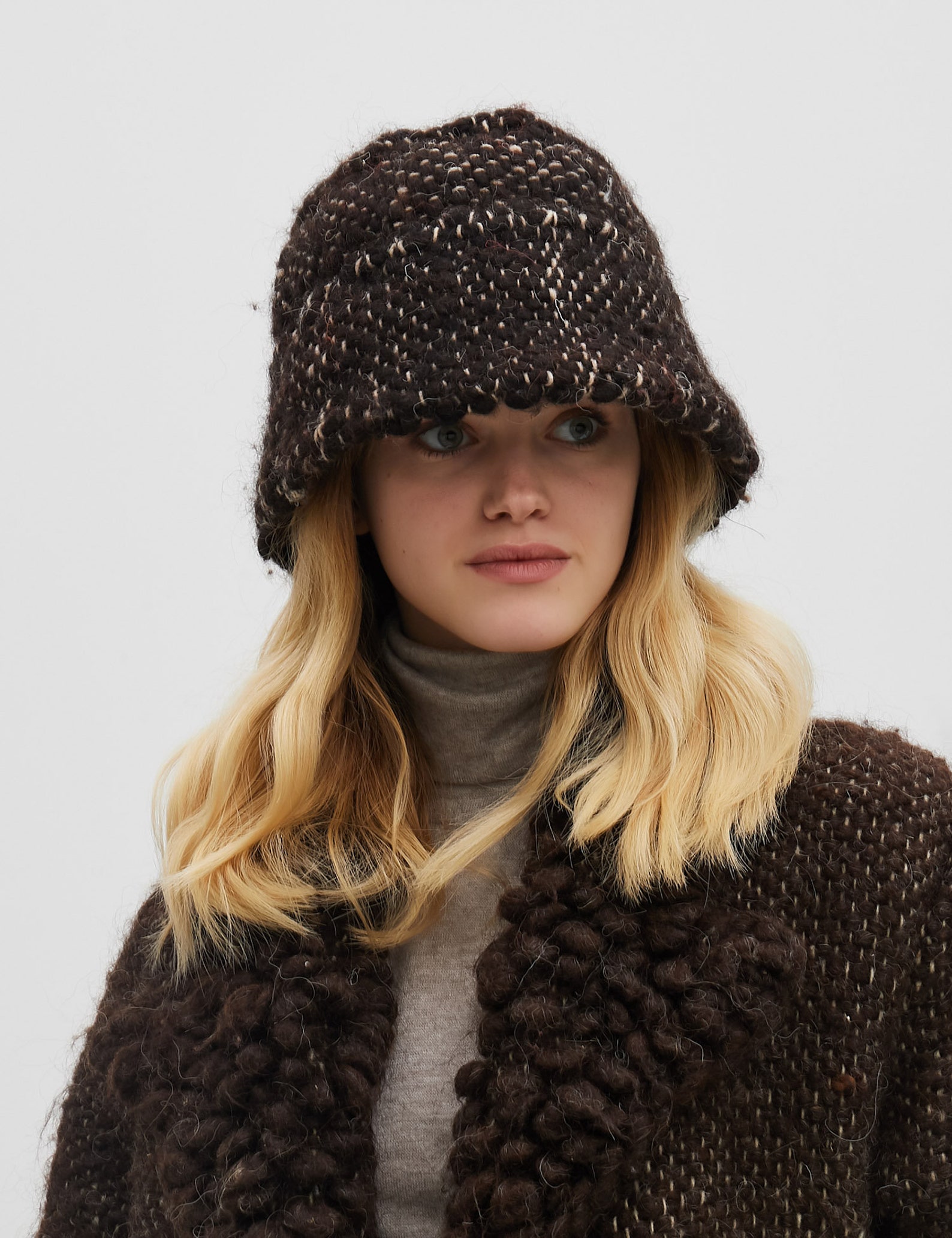 Unique Handmade Wool Bucket Hat Winter Warm Hat Cloche Hat Etsy