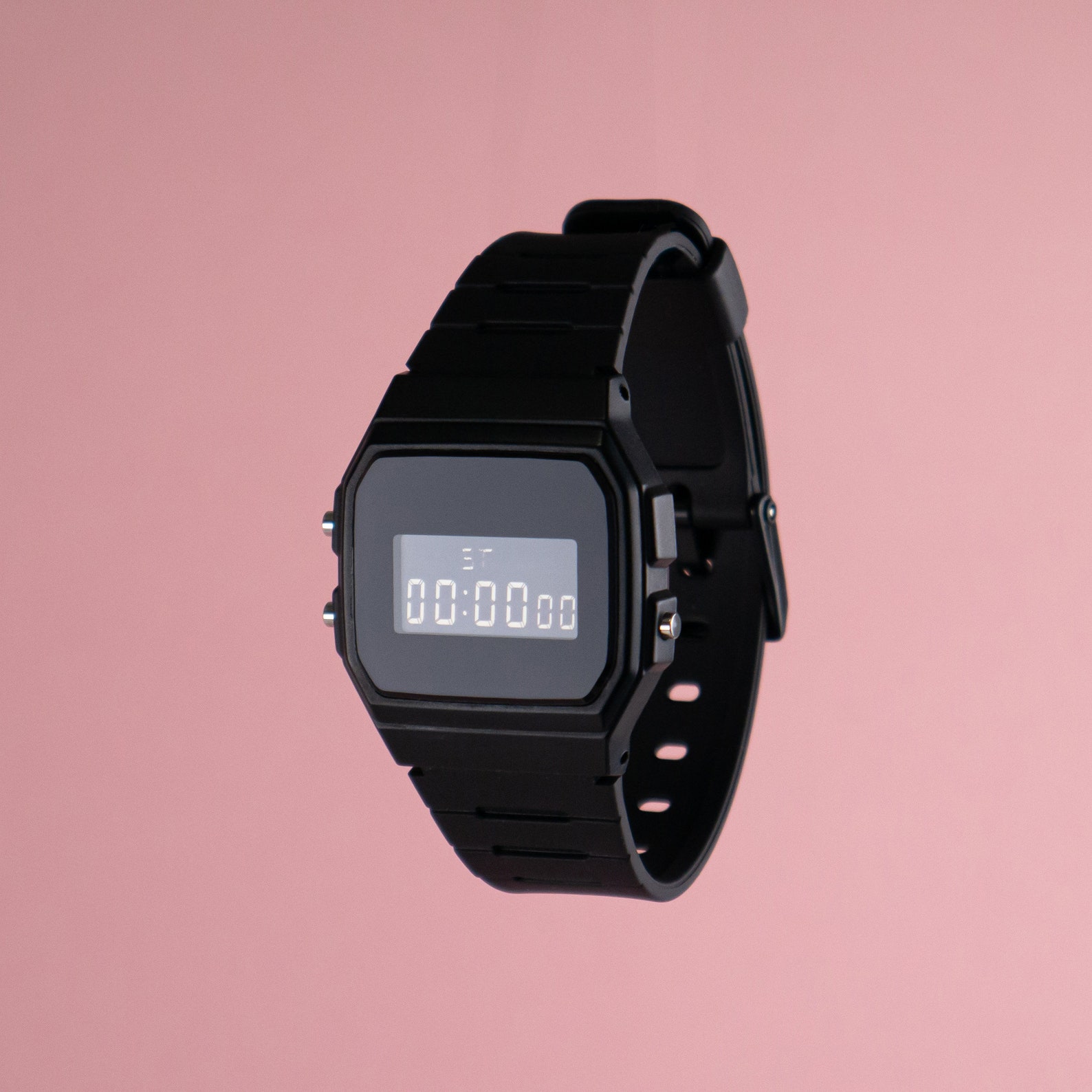 casio watch black face
