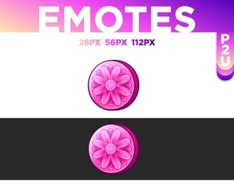 Twitch Emote / Twitch Channel Point / Fleur de Cerisier, pièce rose, flowers coin, jeton