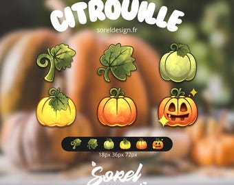 6 Pumpkin Sub - Bit Twitch Badges