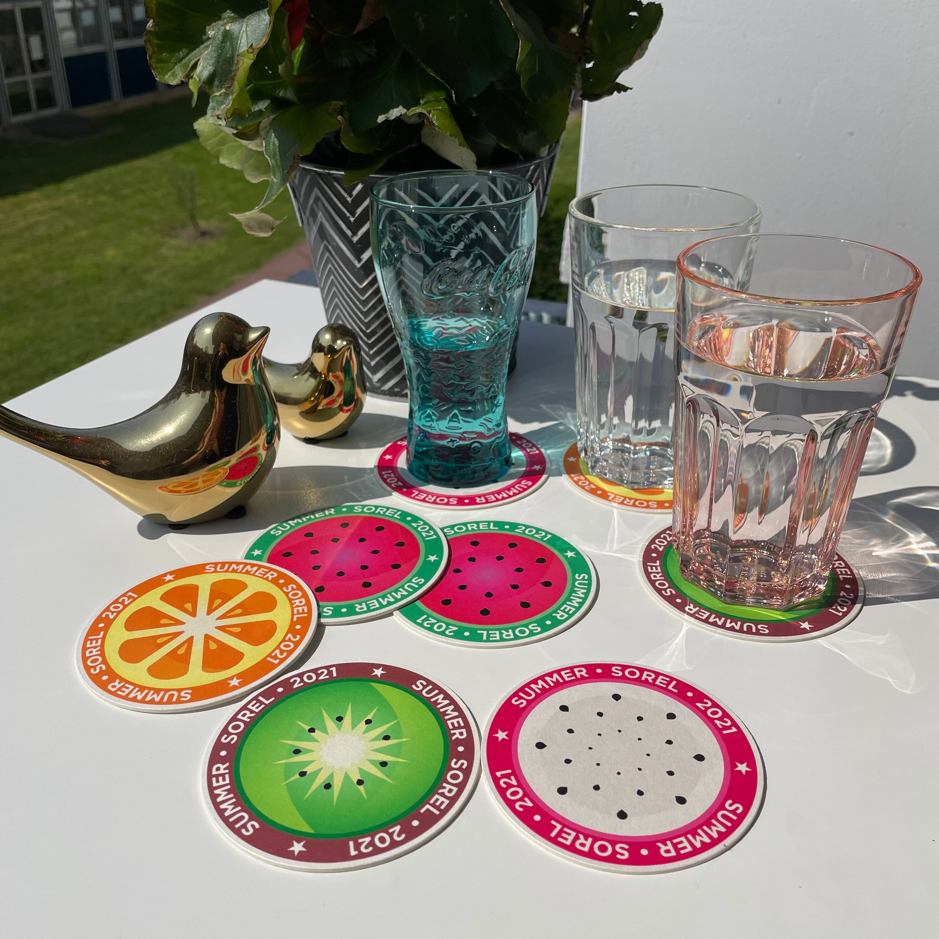 Lot de 4 Sous-Verres Summer Sorel 2021