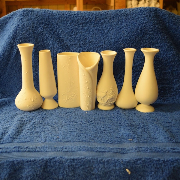 Unpainted Ceramic Vases