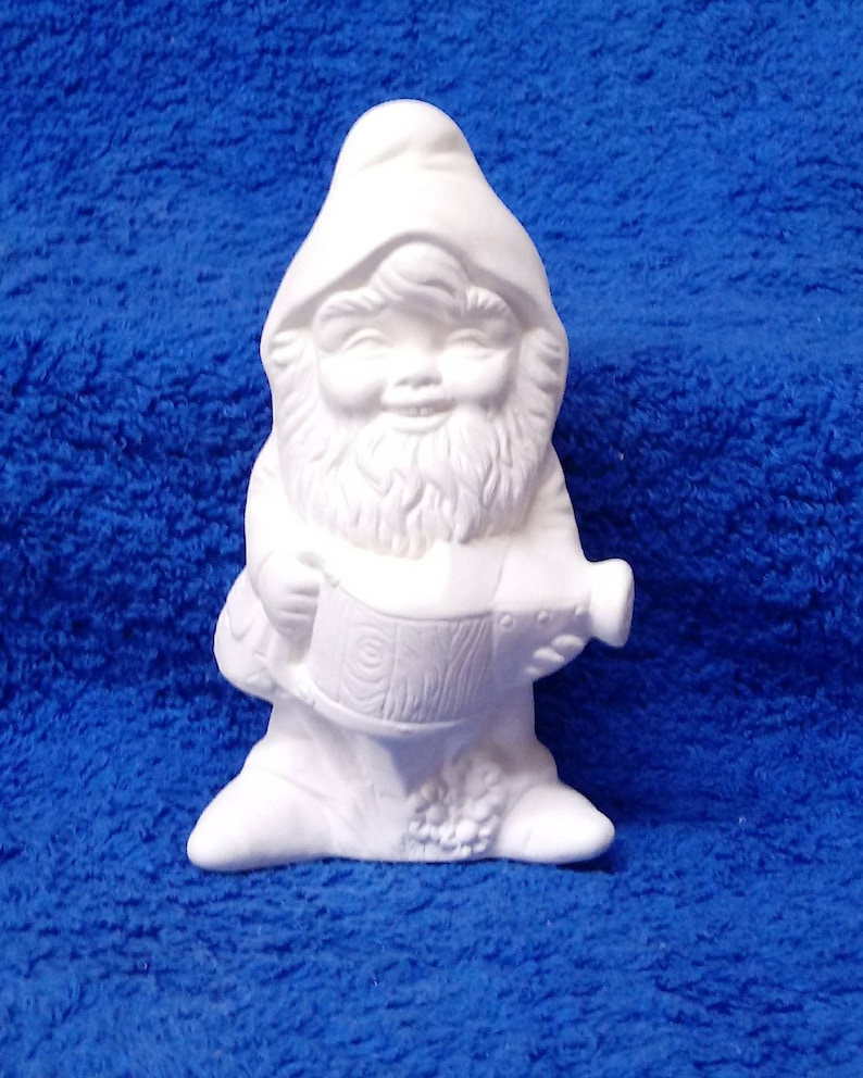 Assorted Small Ceramic Garden Gnomes Gnome w/watering can