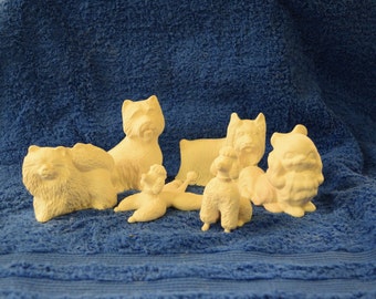 Unpaint Assorted Dog Ceramics