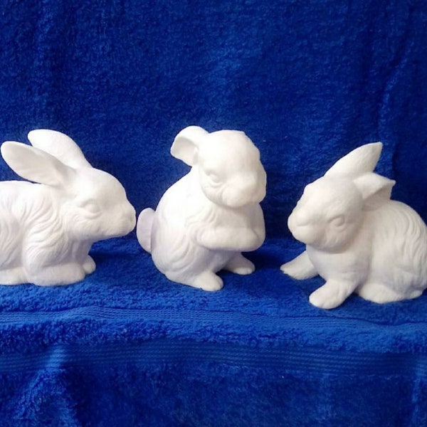 Bisque assorted rabbits
