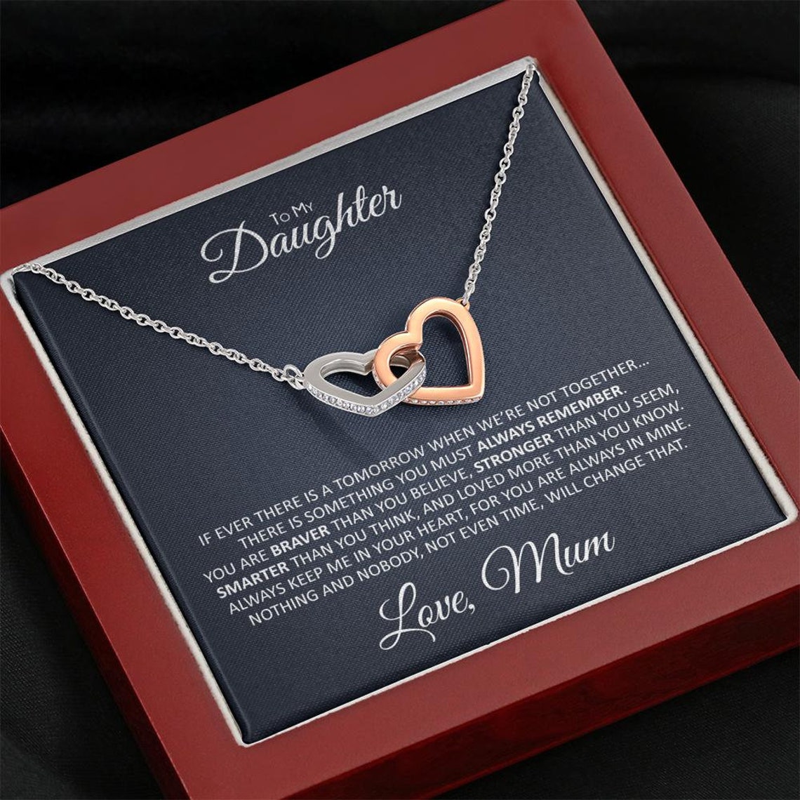 Cadeau voor dochter van moeder dochter moeder ketting | Etsy