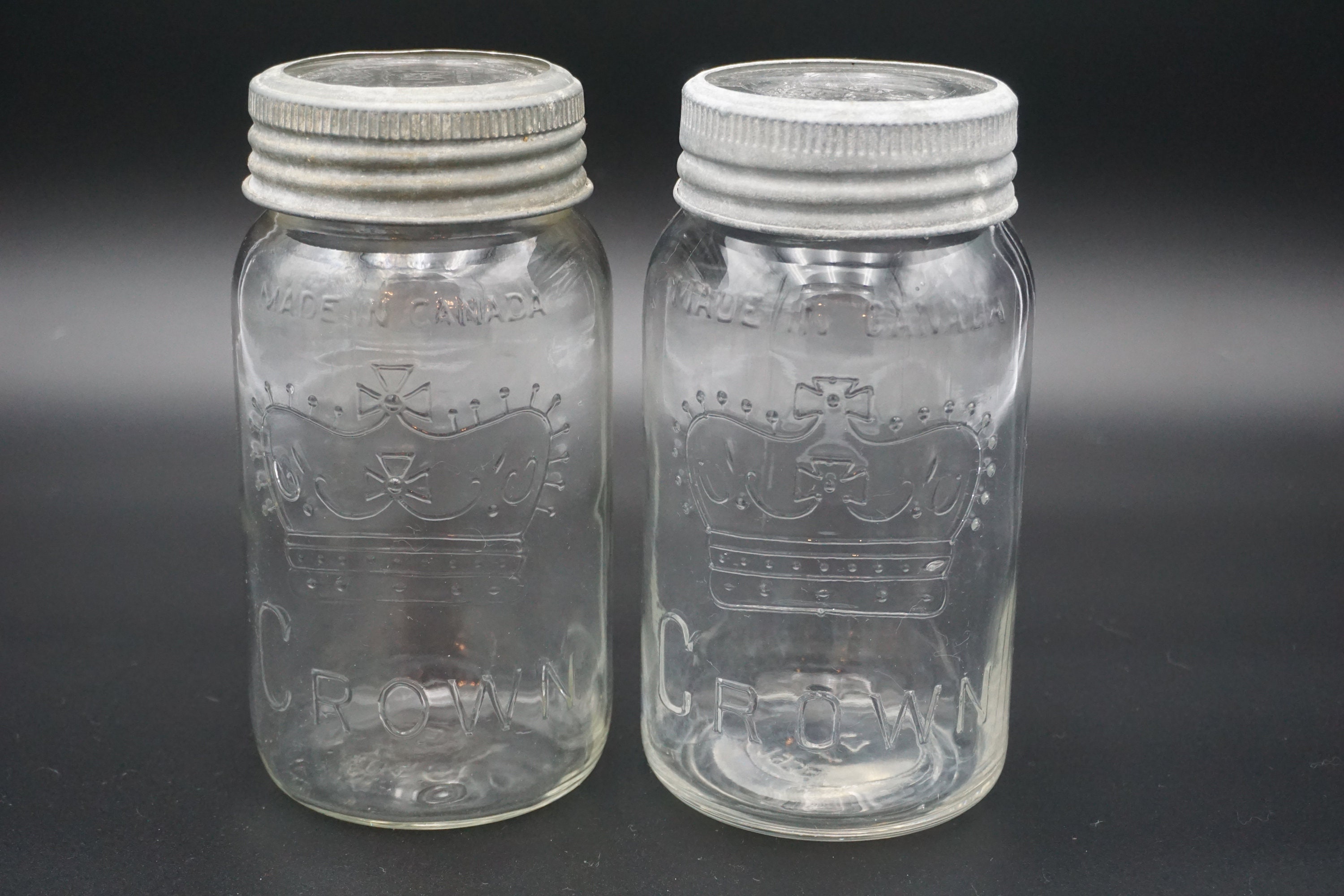 Set of 2 Crown Imperial 1 Quart Mason Canning Jars Etsy