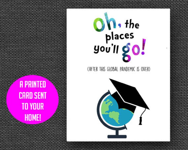 Graduation card class of 2021 College High School 8th | Etsy