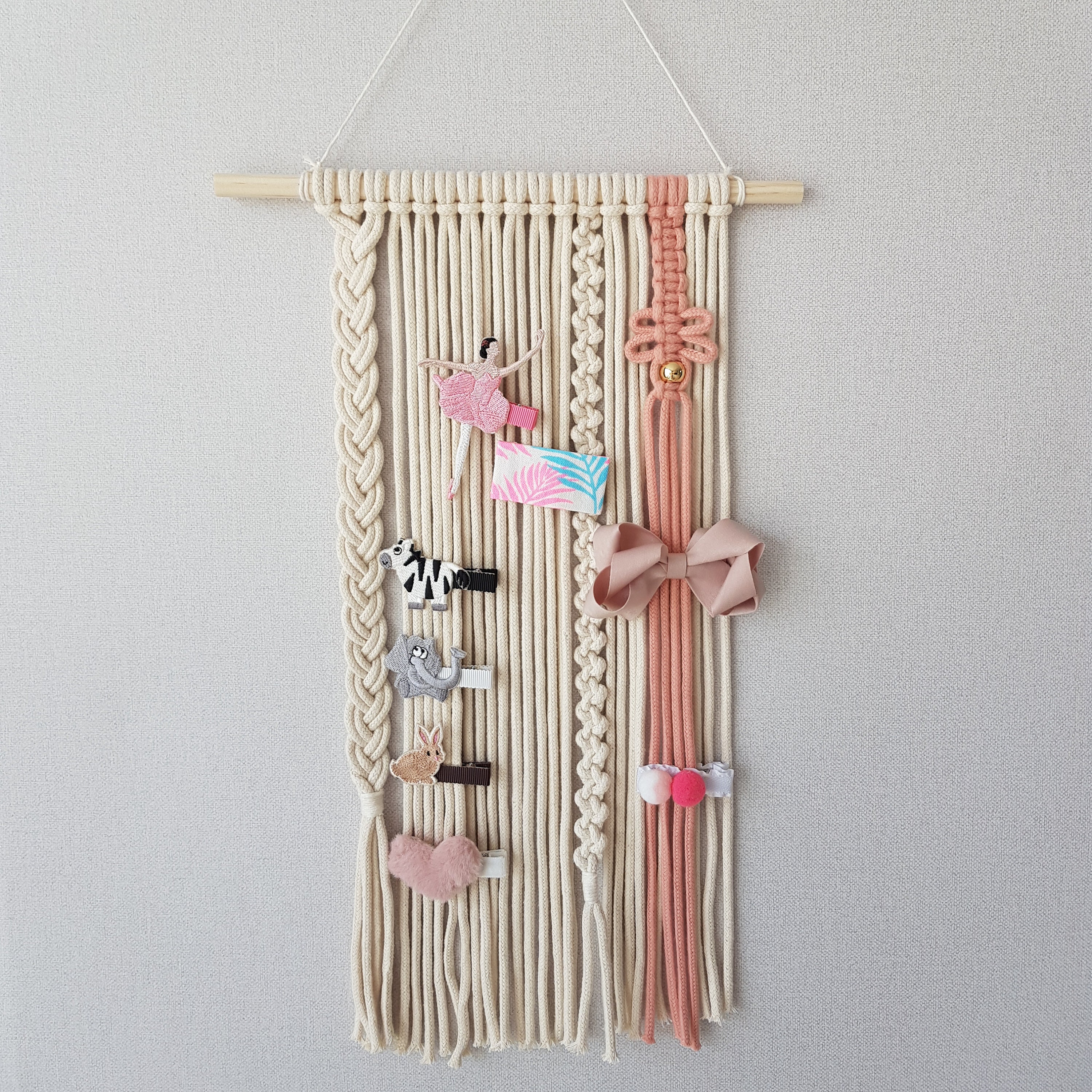 Custom Macramé Bow Holder/ Boho Bow Organizer/ Bow Holder/ -  in 2023