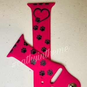 Cat Paws Silicone Watch Band