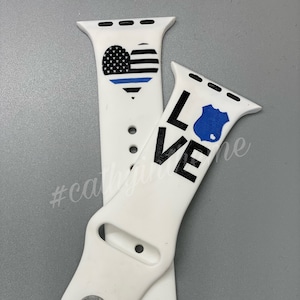Love Law Enforcement Silicone Watch Band