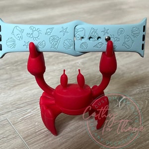 Cinturino in silicone Sea Life per Apple Watch: conchiglie incise al laser