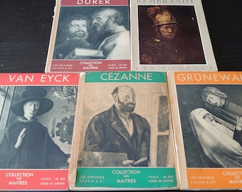 Fünf Bücher aus der Collection des Maitres, Verschiedene, Ausgaben 1940er/50er Jahre, Akzeptabler Zustand, auf Französisch, Deutsch und Englisch