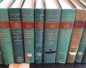 US Army in World War II - Office of the Chief of Military History - 1950-70 - Various Volumes and Conditions